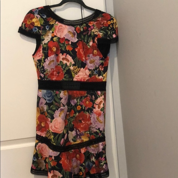 Alice Olivia black floral dress - Picture 3 of 5